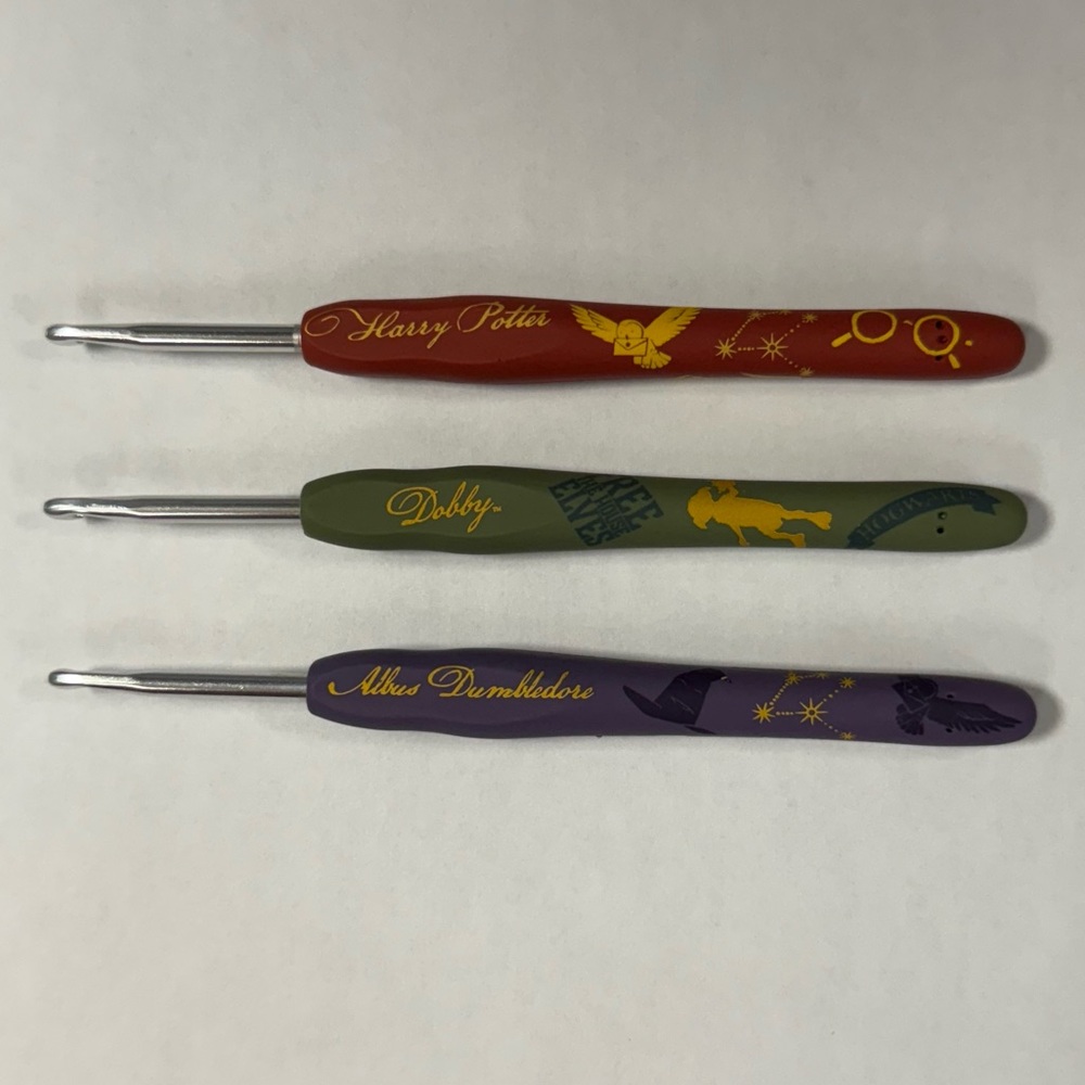 Woobles Harry Potter Crochet Hook Set - Harry Potter, Dobby, Dumbledore